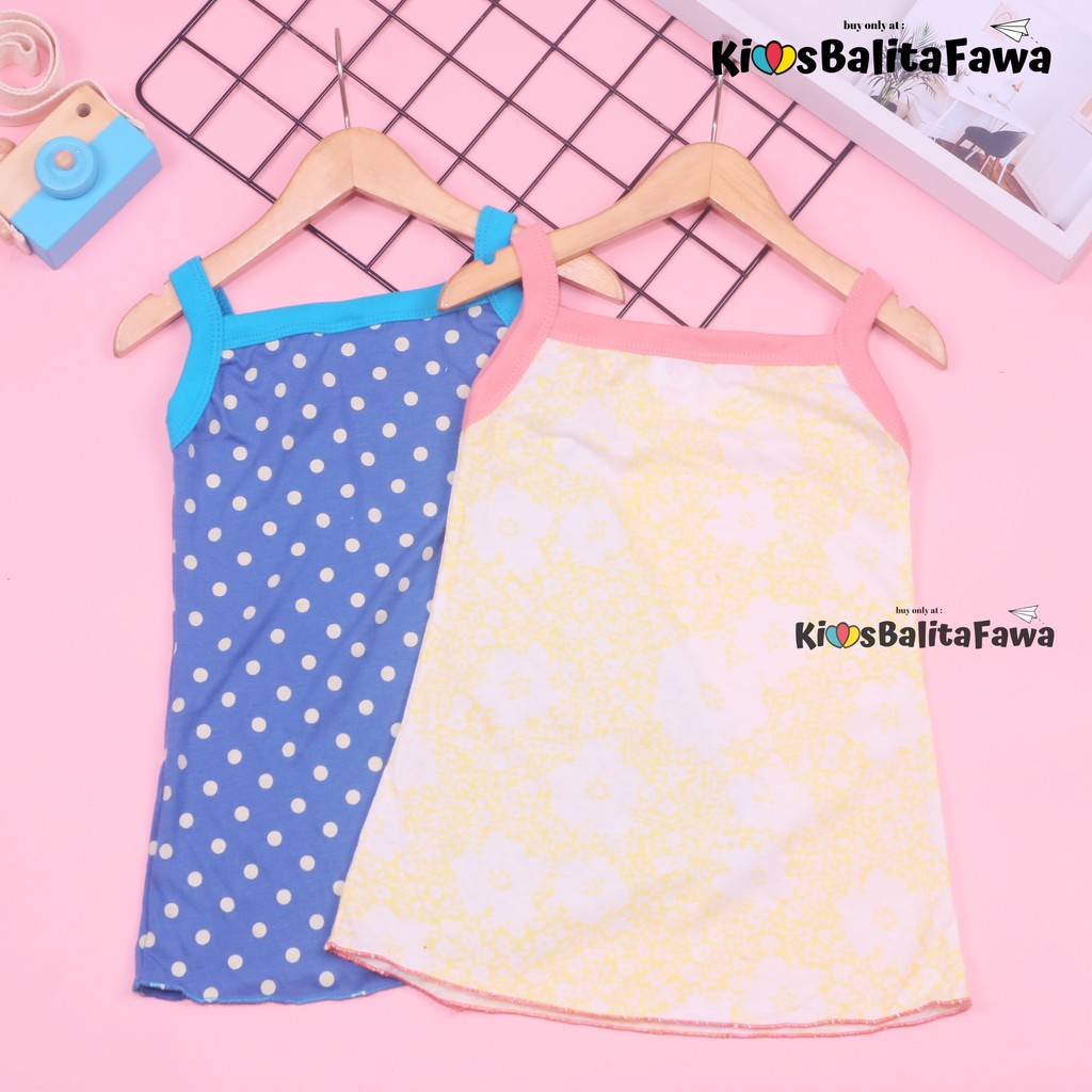 Tanktop Dress Uk 1-2 Tahun / TERMURAH Atasan Harian Adem Anak Perempuan Bahan Kaos Daster Cewek