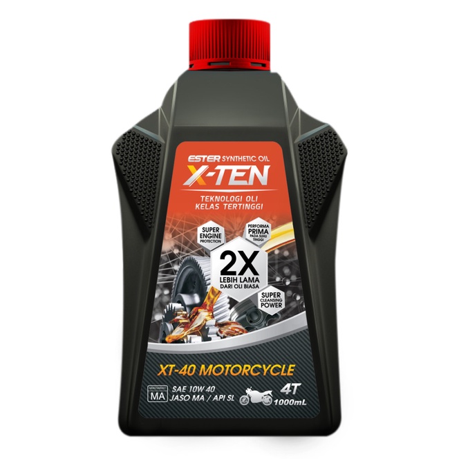 Oli Motor XTen / X-Ten Sae 10W-40 Sport. 1 Liter.