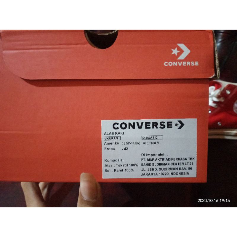 Sepatu CONVERSE ORIGINAL RED 70S