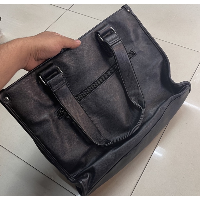 Tas Selempang Kulit Pria Import Tas jinjing slempang Kulit cowok tas Kerja laki laki premium