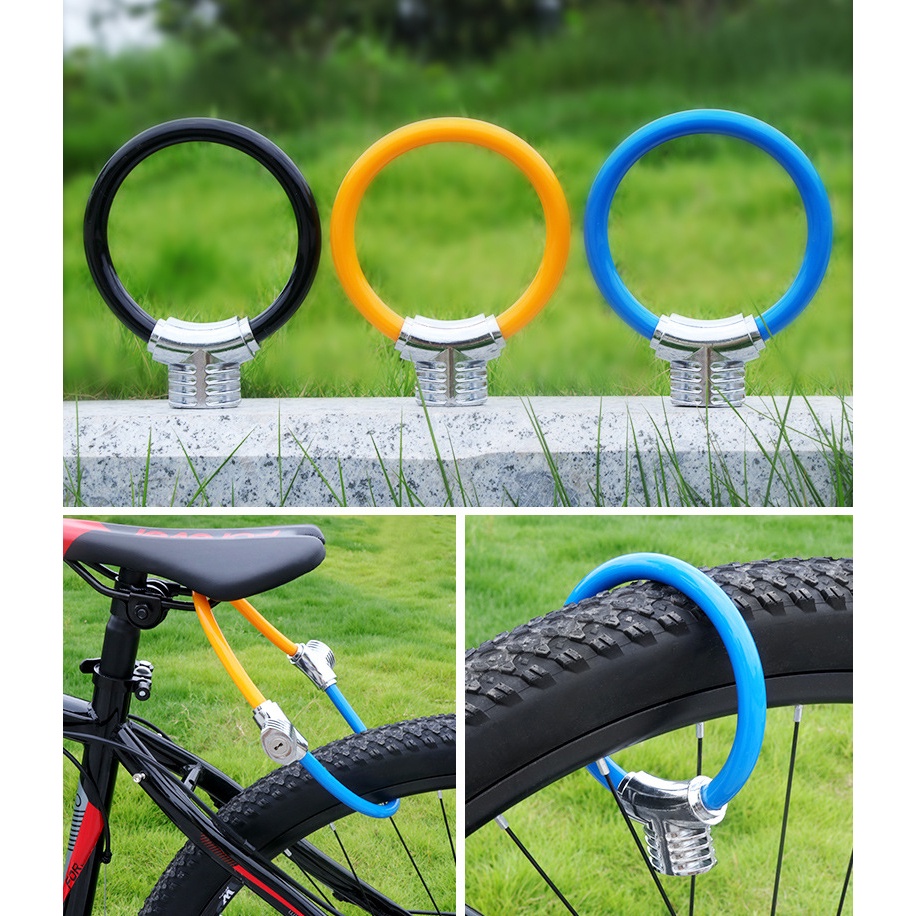 CYCLINGBOX Gembok Sepeda Cable Ring 110mm - BG-8238