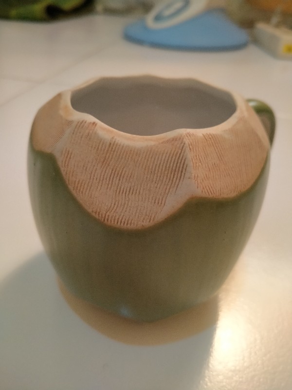 Mug Kelapa Unik Model Batok Klapa Lucu-gelas Mug Tahan Panas Bisa Untuk Mug Kopi Teh & Souvenir