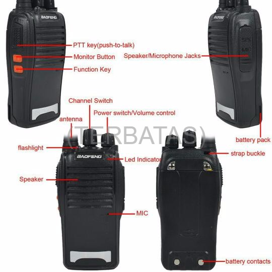 HT Handy Talkie Walkie Talkie Baofeng BF 888 S