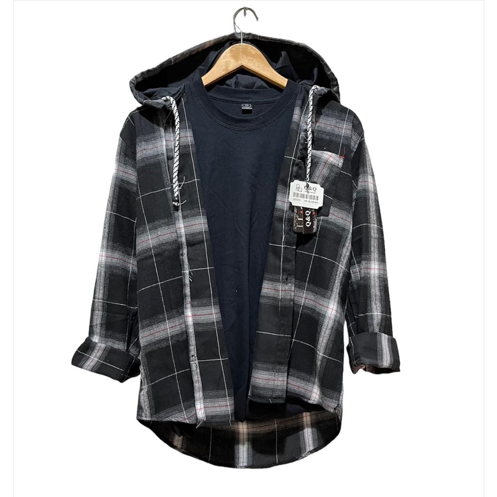 KEMEJA FLANEL HOODIE PRIA/KEMEJA PANEL/KEMEJA HOODIE KUPLUK/KEMEJA HOODIE/KEMEJA FLANEL HOODIE WANIT