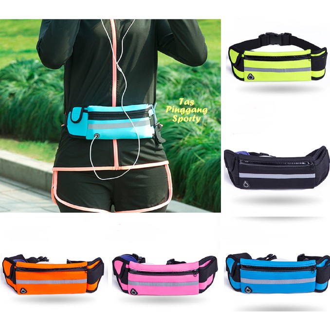 TAS PINGGANG OLAHRAGA JOGGING  KARET ANTI AIR