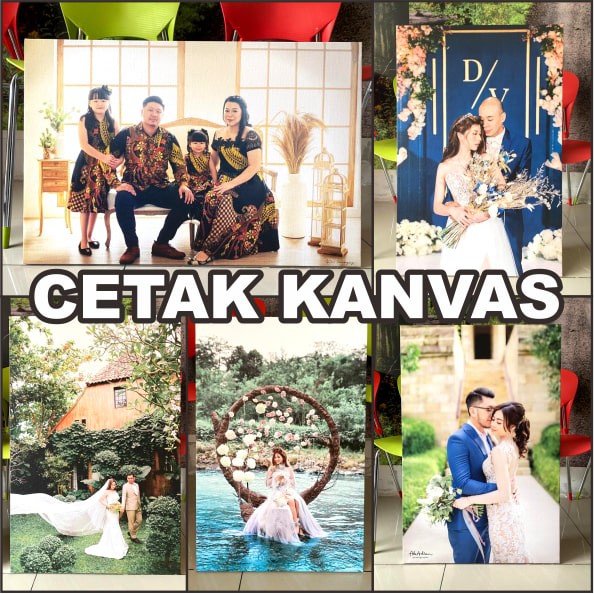 Cetak Foto Kanvas Frameless Ukuran Besar (termasuk rangka kayu)
