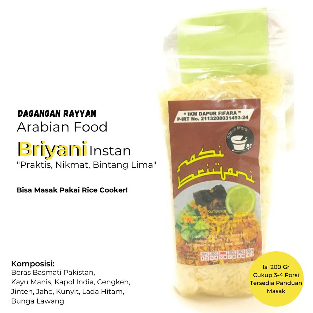 

Nasi Briyani Instan