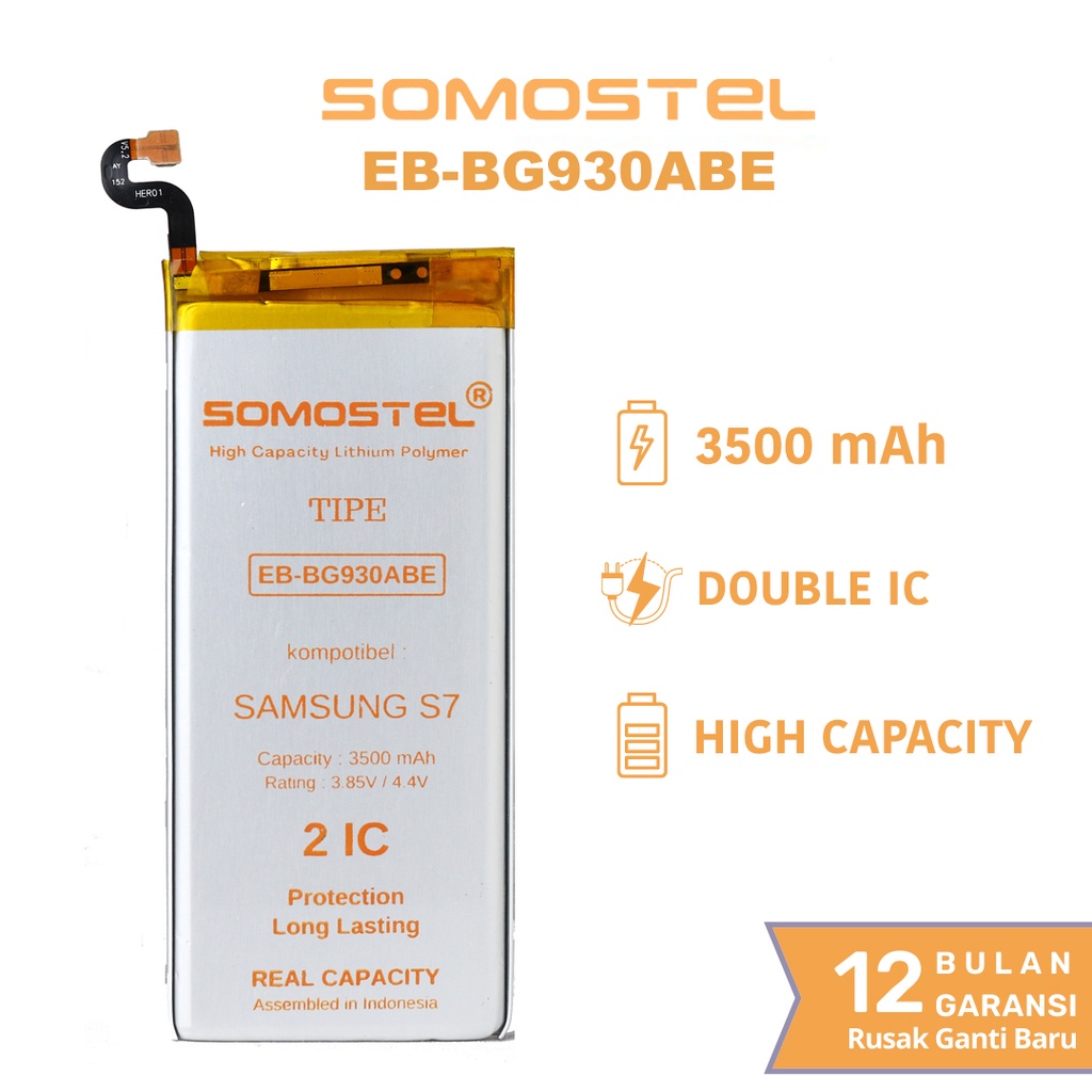 Somostel - EB BG930ABE Samsung S7 G930 / S7 Flat Batre Batrai Baterai