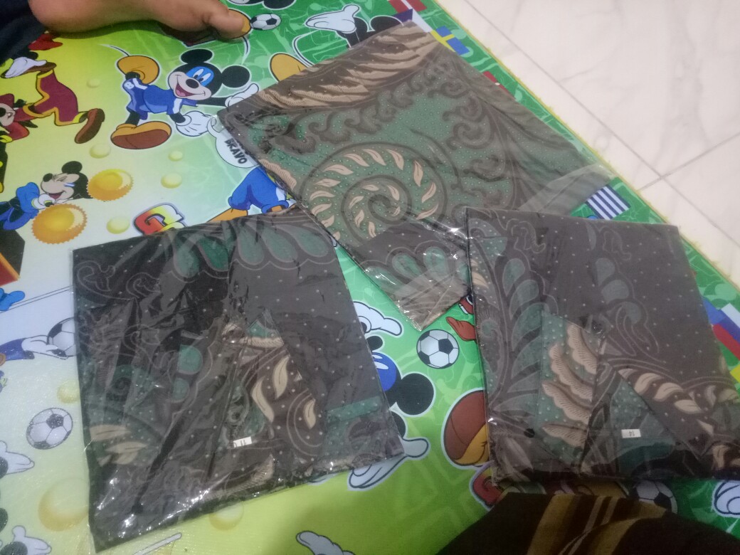 Couple Hem Gamis Famili Batik Keluarga,sarimbit Ibu Ayah Dan Anak,baju Couple Batik Murah Seragam