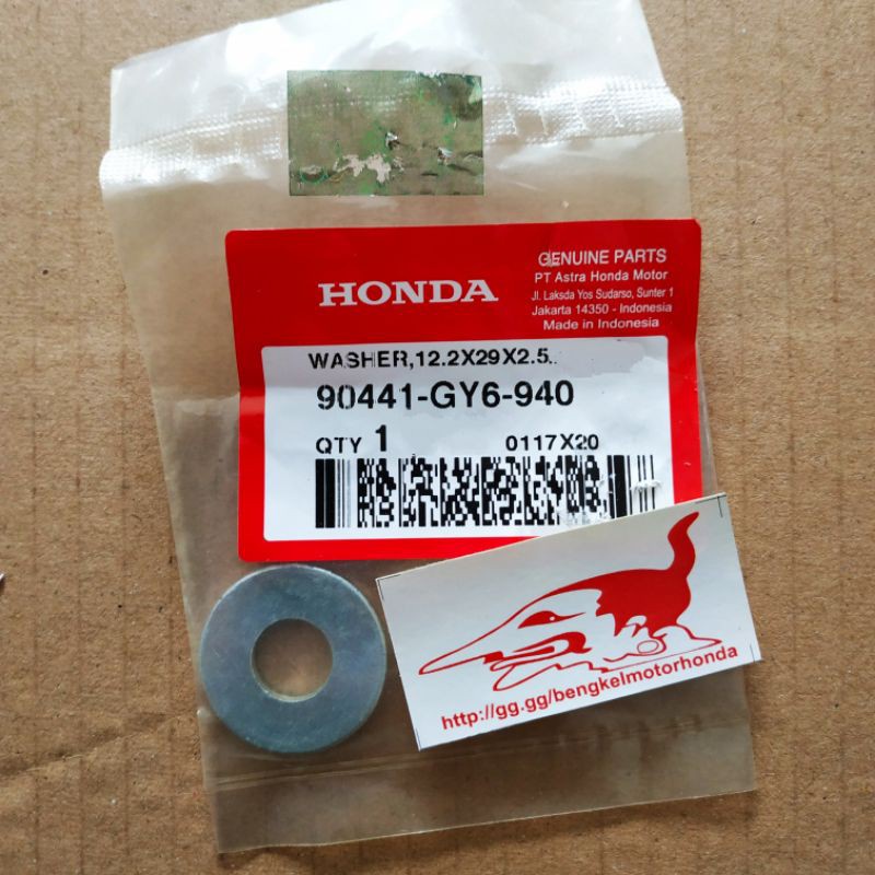 Washer 12.2x29x2.5 Ring Luar Rumah Mangkok Kopling Beat Vario 110 125 150 PCX ADV Scoopy Ori AHM 904