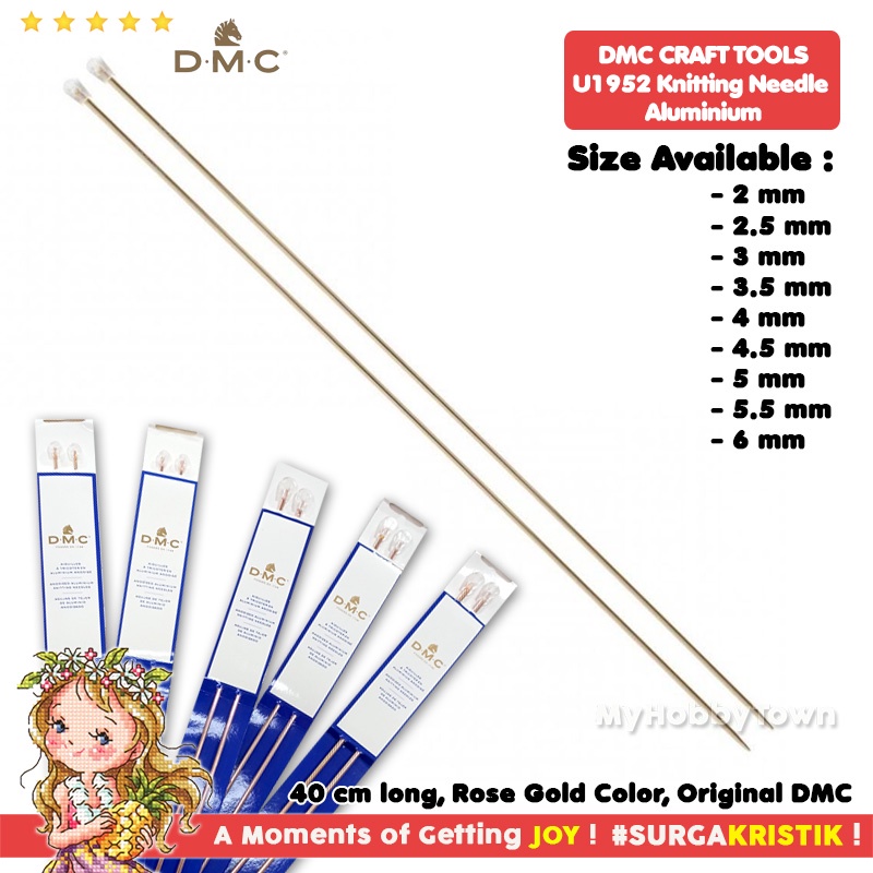 Jarum Rajut DMC Anodized Alumunium Knitting Needle U1952L