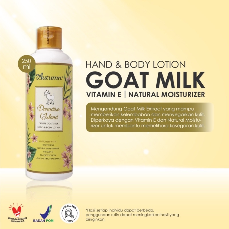 PROMO AUTUMN HAND &amp; BODY LOTION GOAT MILK 250ML BPOM FC PROMO