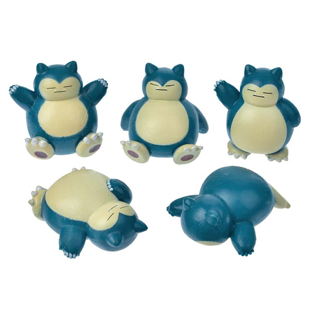 Pokemon Mini Karakter Anak Hadiah Kado Natal Koleksi Boneka Kid Dolls Snorlax Angka Model Mainan