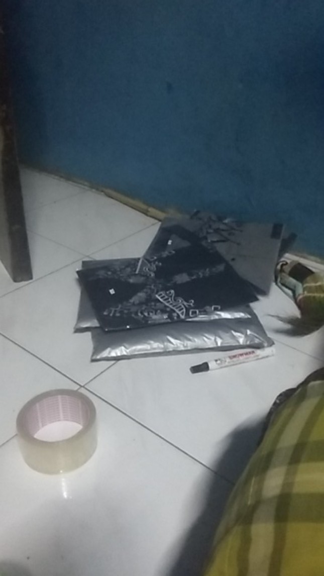 Kemeja Batik Pria Lengan Panjang Size M L Xl Xxl  Bswart Batik Hrb026 Kenongo Hem Panjang Padi