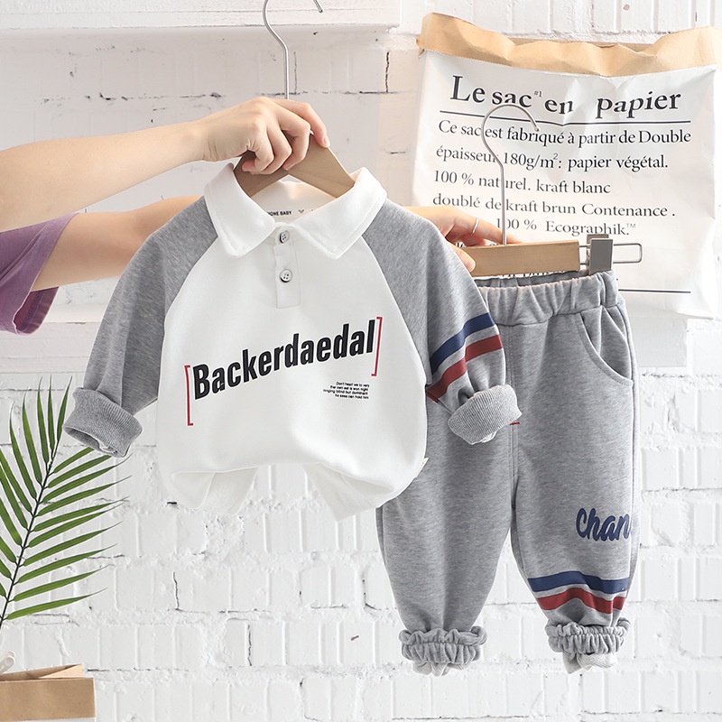 Setelan Anak Laki Laki Sporty Casual LIONEL Pakaian Anak Set 2in1 Korean Style Import