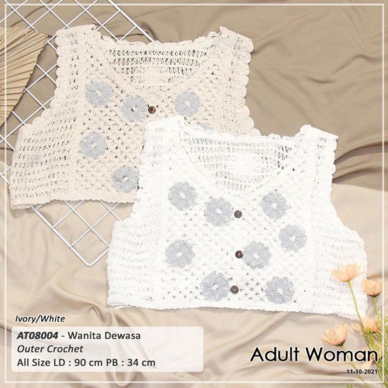 VEST IMPORT KOREA | ROMPI RAJUT ANYAM IMPORT