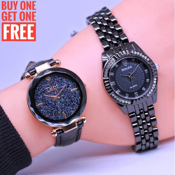 JAM TANGAN MURAH/JAM ORIGINAL/ JAM TANGAN ROLEX RANTAI 0619 FREE JAM