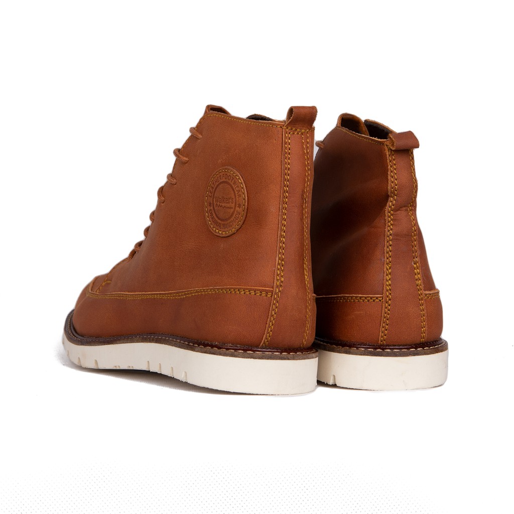 sepatu boots pria kulit asli walkers Series Chukka Tan Ch - walkers