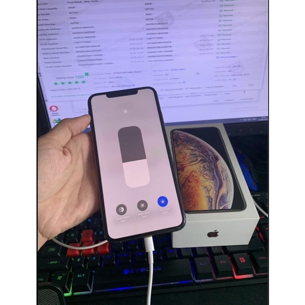 iphone xs max gold 256