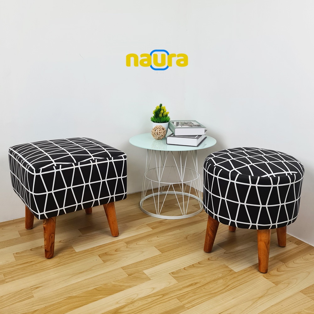 SOFA BULAT / SOFA STOOL / POUFT / KURSI STOOL LAPIS KAIN KATUN