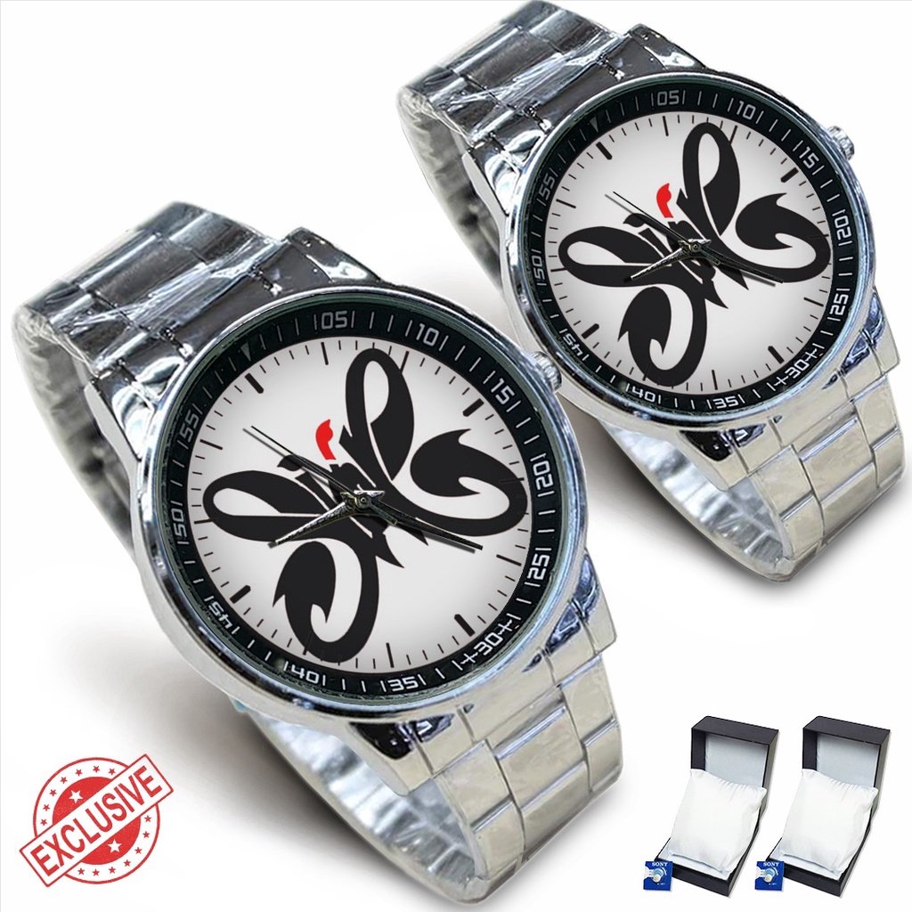 Jam Tangan Rantai Couple SLANK Motif 4