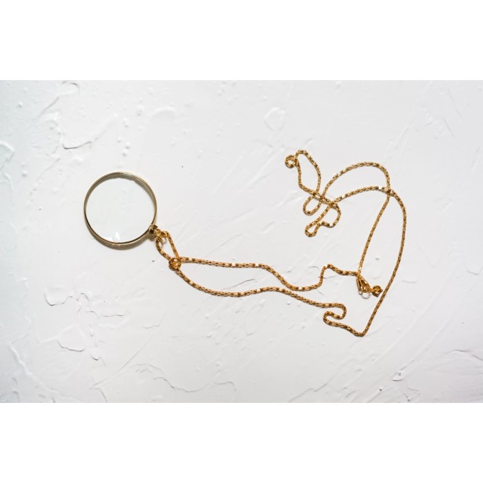 

Magnifying Glass with Chain Necklace Accessories / Kaca Pembesar