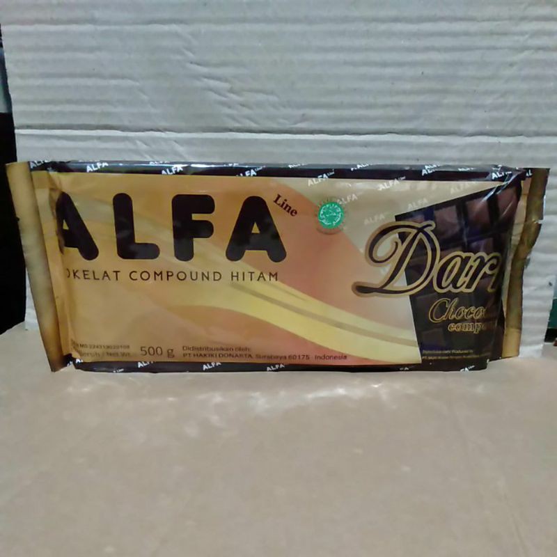 

Alfa coklat blok compound hitam 500g