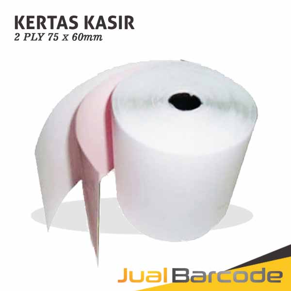 

kertas- kertas struk kasir ncr 75 x 60 mm - 2ply - rangkap 2 - ncr 2 ply -kertas.