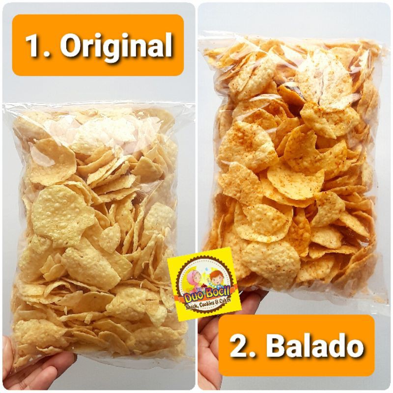 

Kecimpring Keripik Singkong rasa Original 250 Gram - Duo Bocil Snack