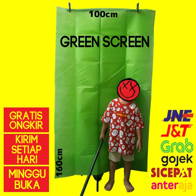 Green screen kain background hijau Murah