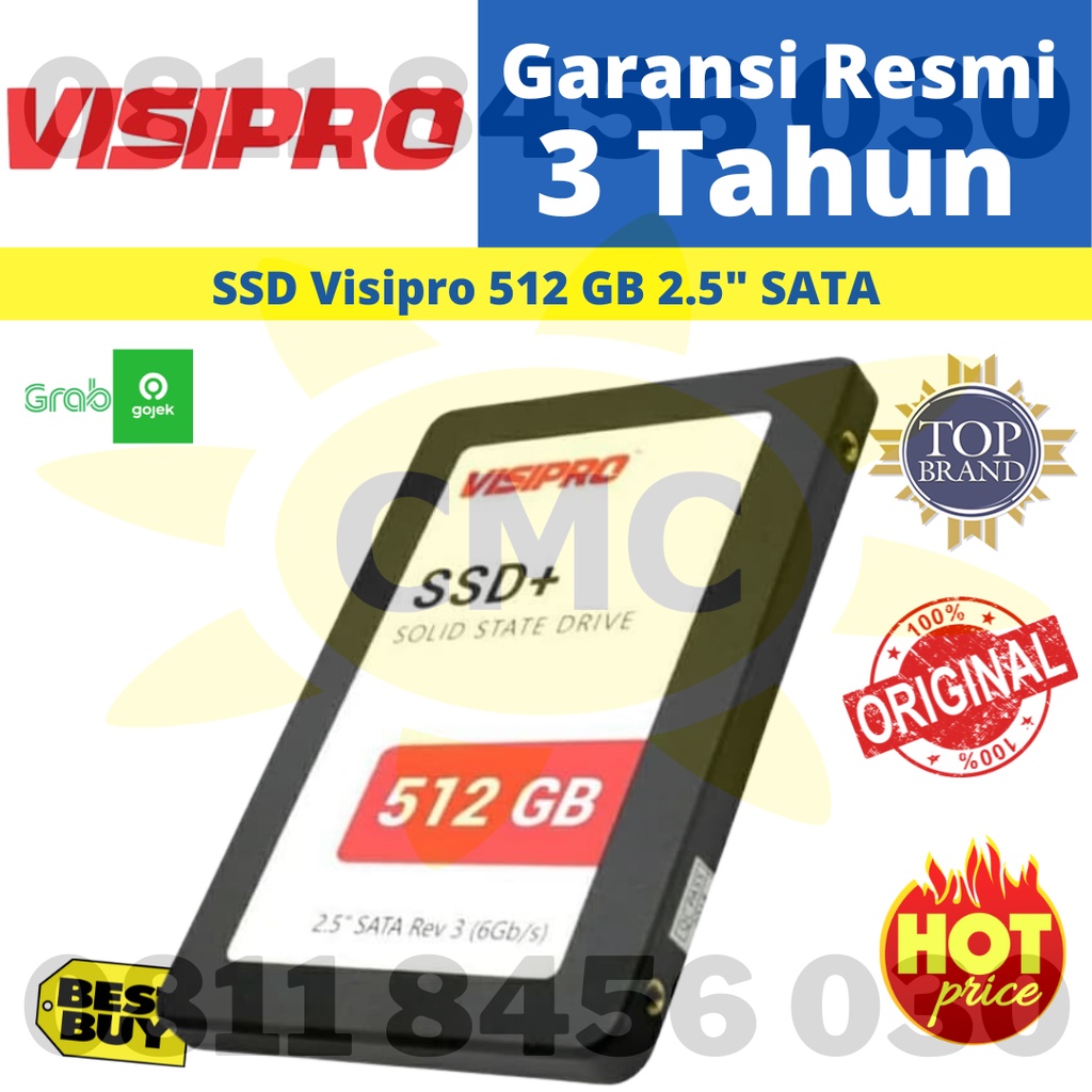 SSD VISIPRO 512GB 2.5 SATA 3 ORIGINAL RESMI