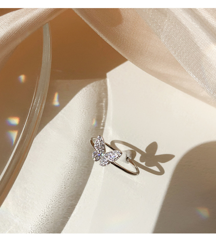 Cincin Butterfly Adjustable Gaya Korea Untuk Wanita