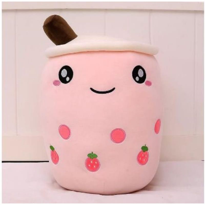 Boneka Boba Bubble Milk Tea Brown Sugar Terlaris Ukuran Jumbo Giant 50 x 30 cm