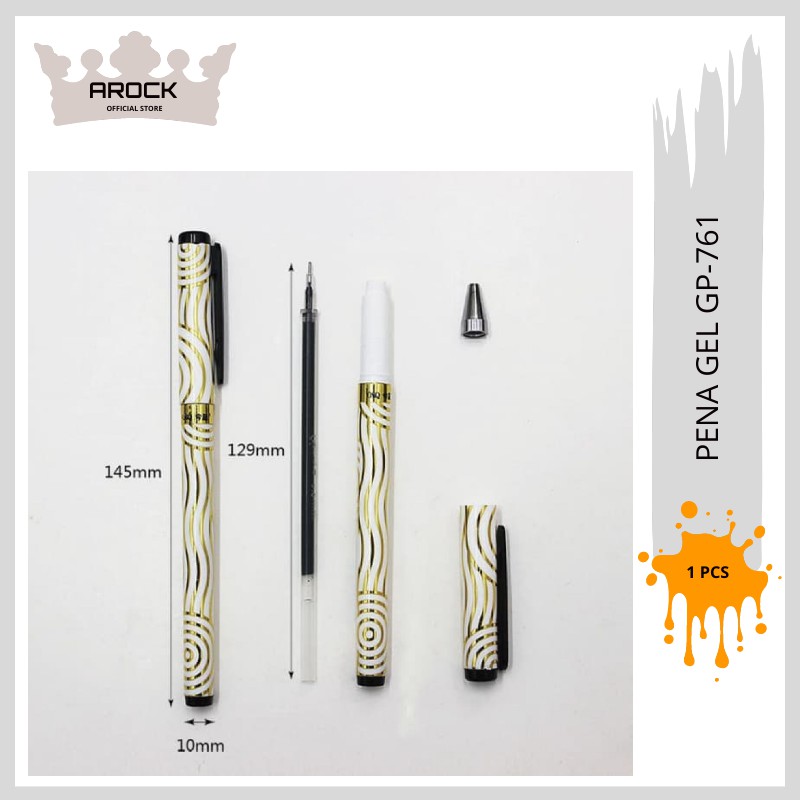 

Gel Ink Pen Pena jel Pulpen Gel O&Q GP-761 original import