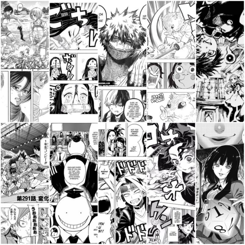 Jual manga wall poster ( KOMIK ANIME ) custom ramdom dekorasi dinding