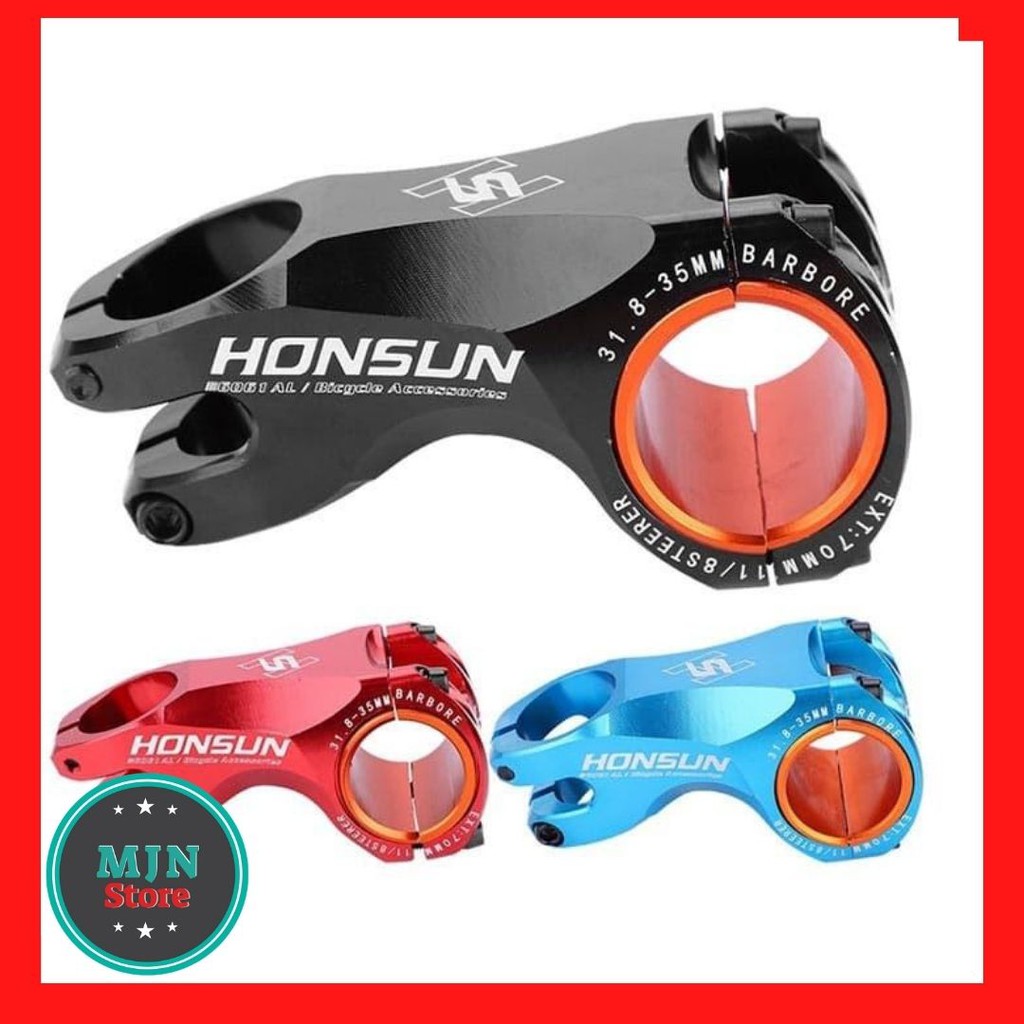 Stem Stang Sepeda 17 Derajat XC DH AM 31.8-35 mm Original Honsun MM053