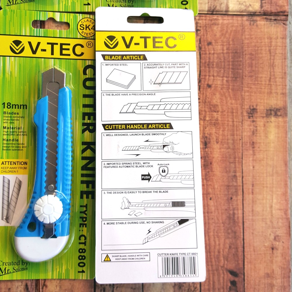 

Cutter Knife V-Tec Besar CT 8801 Putar cutter besar