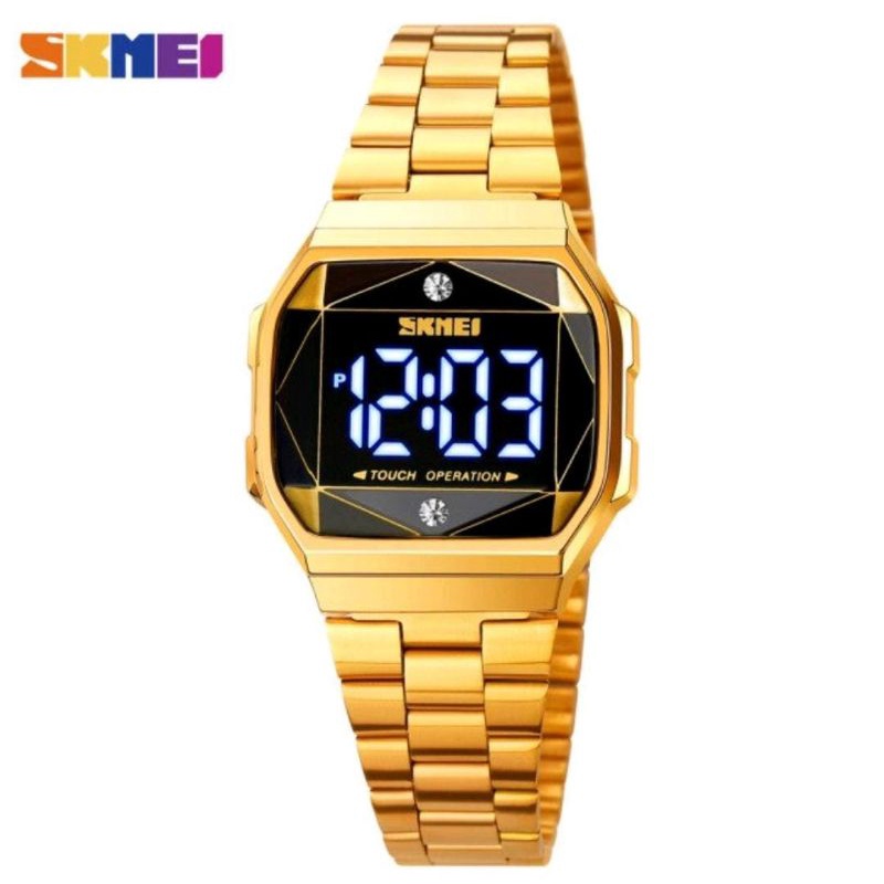 Jam Tangan Skmei Led Touch Screen Jam Tangan Wanita Rantai Skmei Original Water Resist Renang