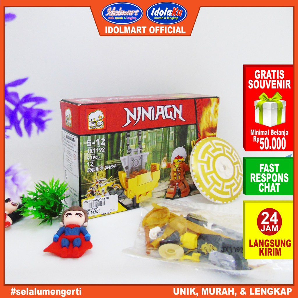 IDOLAKU Mainan Anak Lego block Ninja go / Lego SNI