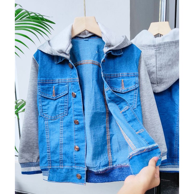 JAKET JEANS ANAK/ JAKET DENIM/ JAKET HOODIE