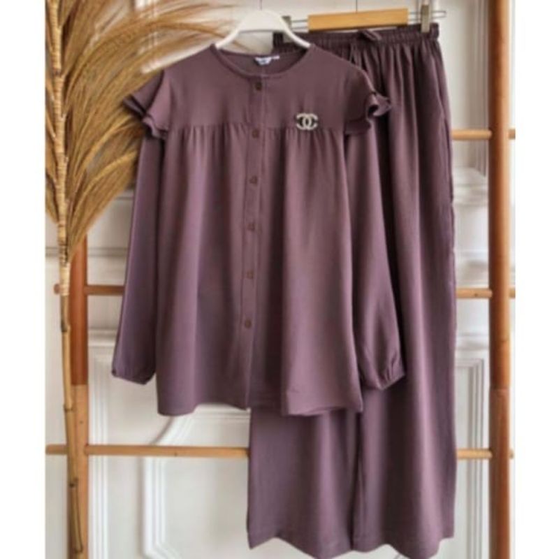 COD>SETELAN CRINKLE AIRFLOW WANITA/ SET WANITA CRINKLE AIRFLOW PREMIUM