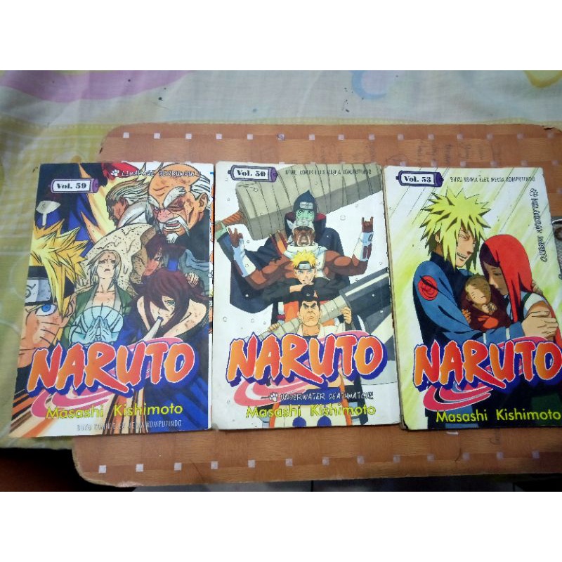 komik Naruto murah preloved