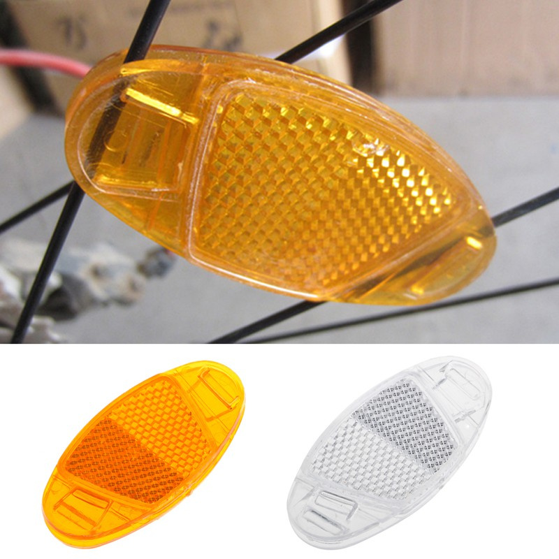 CRE  1Pc Bicycle Bike Spoke Reflector Safety Warning Light Wheel Rim Reflective Mount