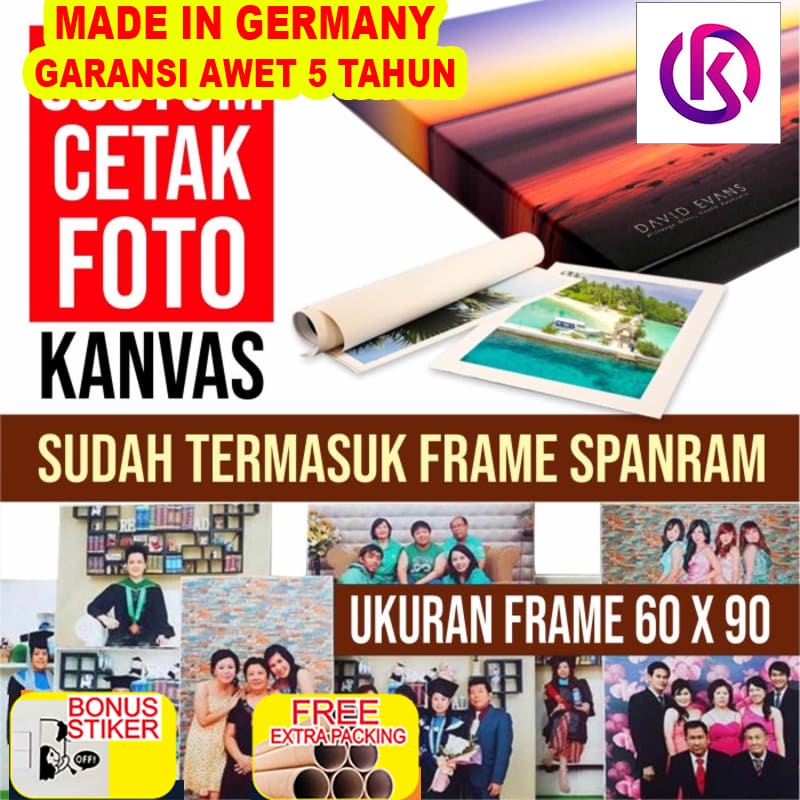 

Terlaris COSTUM Cetak Foto Kanvas/Canvas Photo Print 60 x 90 - Coating
