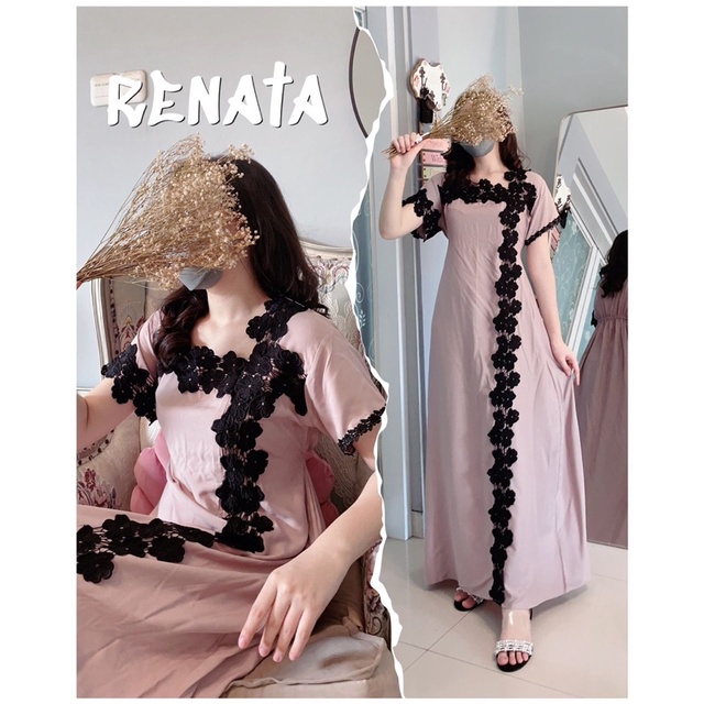 Daster Arab FAIRUZ RENATA Long Dress Rayon Super Busui nyaman