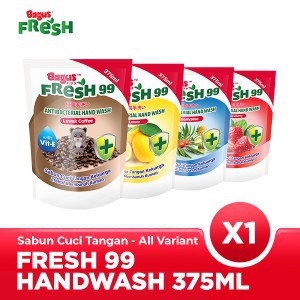 Bagus FRESH 99 Antibacterial Hand Wash Pouch 375 ml