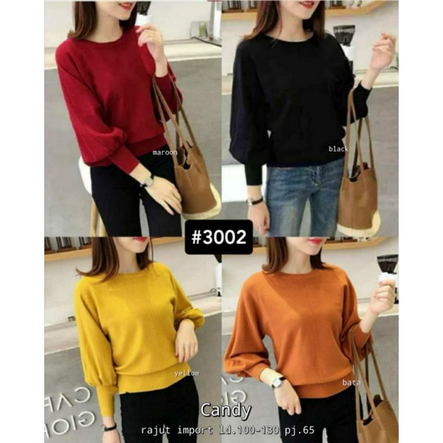 rajut import/blouse rajut import/kaos rajut import