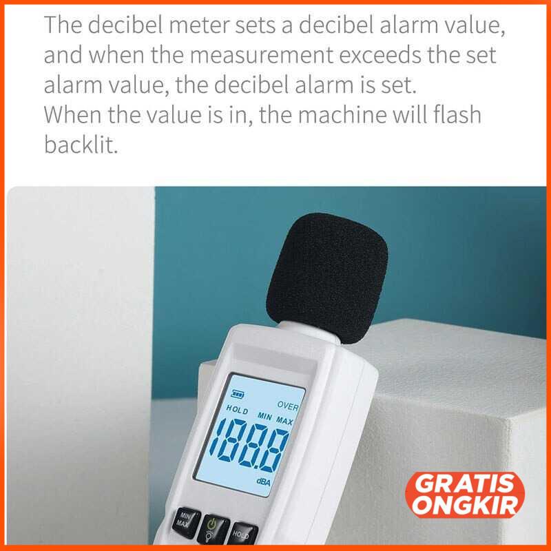 Alat Ukur Suara Noise Detector Sound Level Decibel Meter - FB1