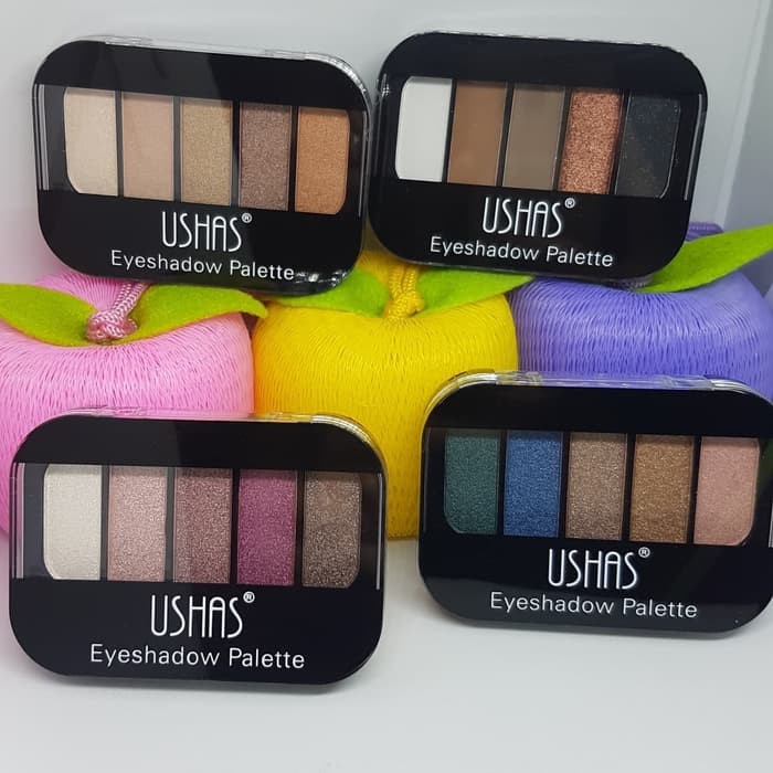 EYESHADOW MINI USHAS PALLETE 5 COLOR BPOM USHAS 5 WARNA ORIGINAL