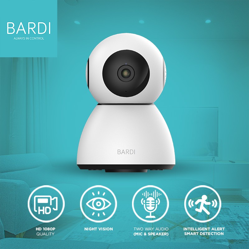 BARDI Smart Indoor PTZ IP Camera CCTV Wifi IoT Home Automation + Micro SD Image 6